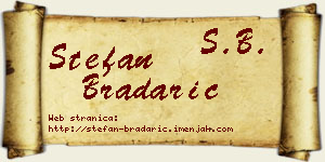 Stefan Bradarić vizit kartica